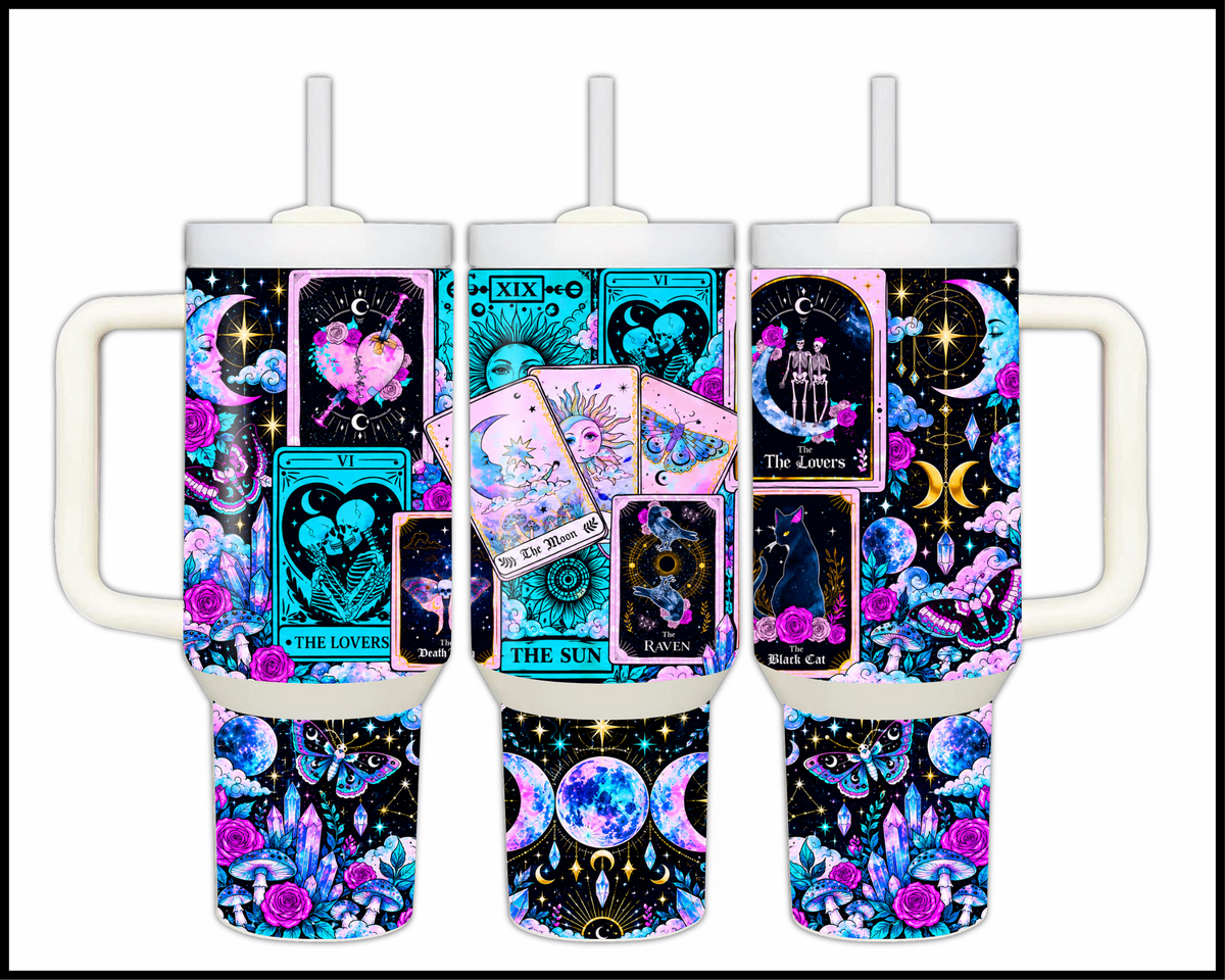 Neon Necromancy Stainless Steel Big Guzzler Tumbler (1731)