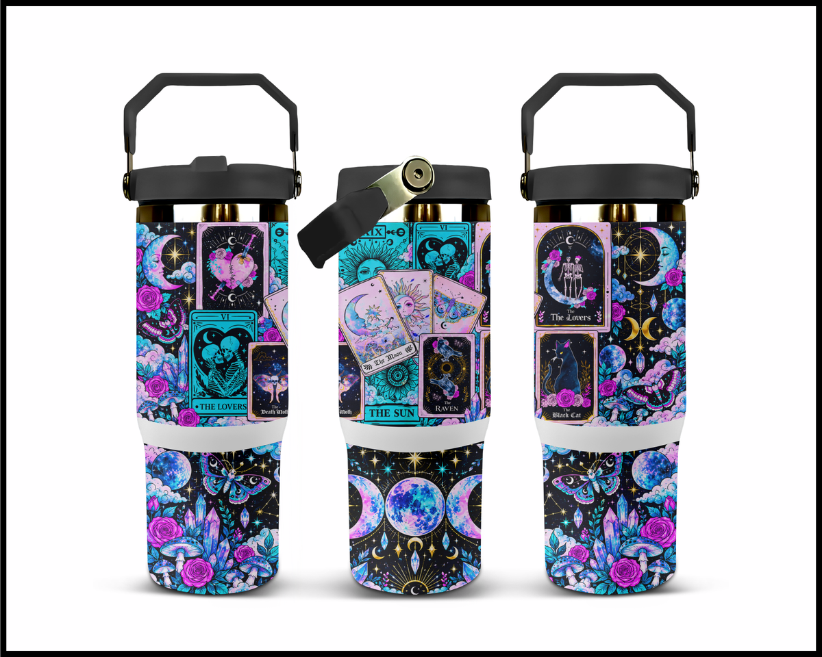 Neon Necromancy Stainless Steel Big Guzzler Tumbler (1731)