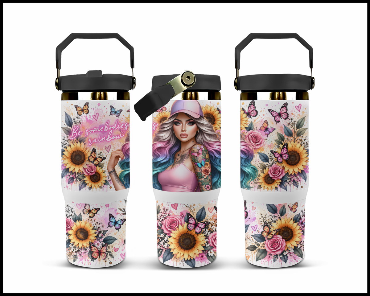 Be Somebodies Rainbow Stainless Steel Big Guzzler Tumbler (1738)