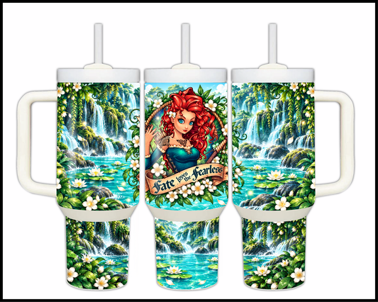 Fate Loves The Fearless Stainless Steel Big Guzzler Tumbler (1748)