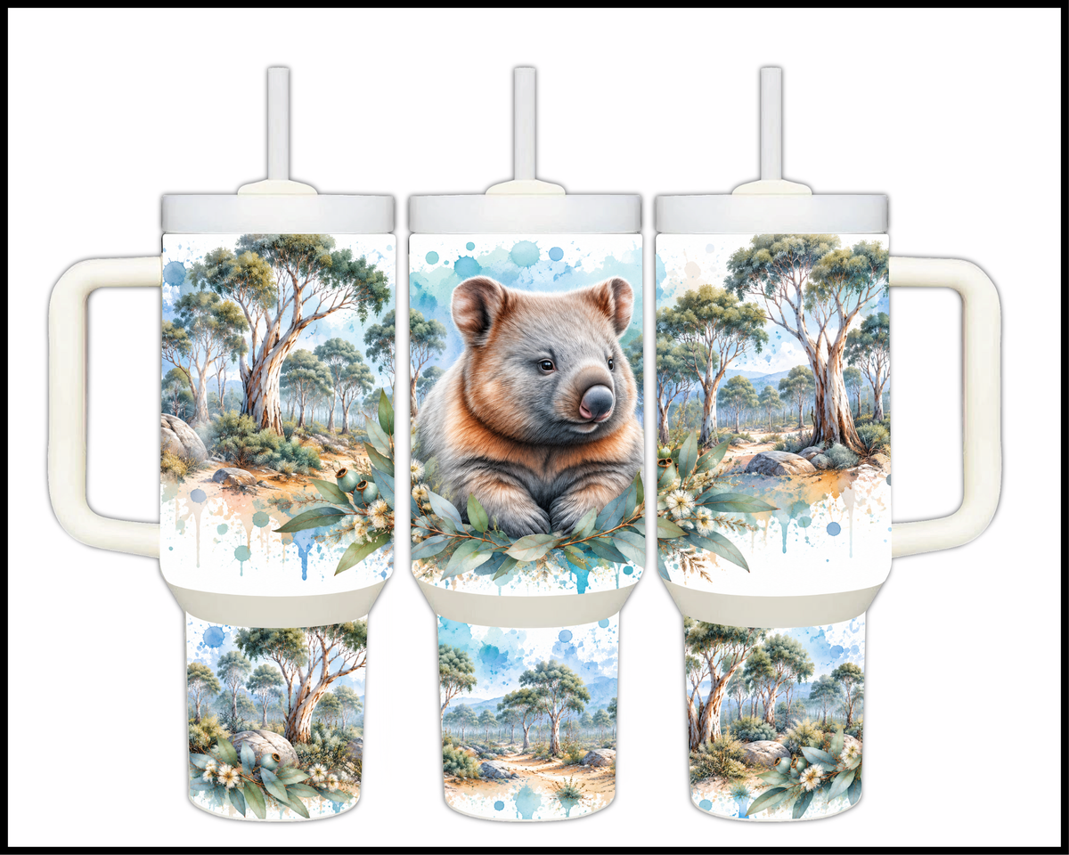 The Chonky Wombat Stainless Steel Big Guzzler Tumbler (1763)