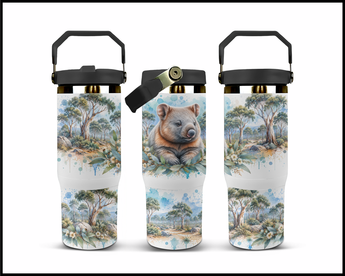 The Chonky Wombat Stainless Steel Big Guzzler Tumbler (1763)