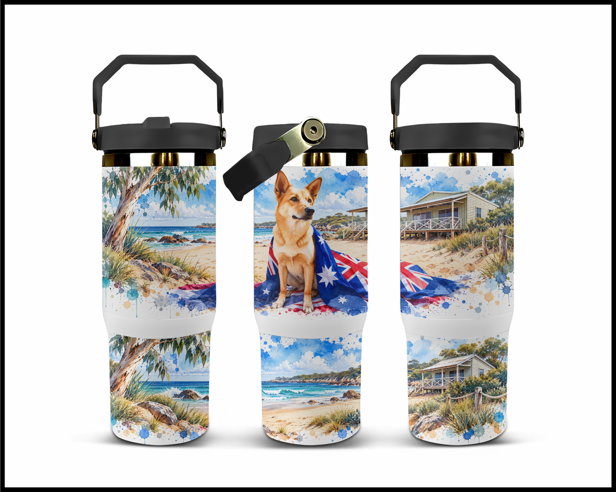 The Patriotic Dingo Stainless Steel Big Guzzler Tumbler (1764)