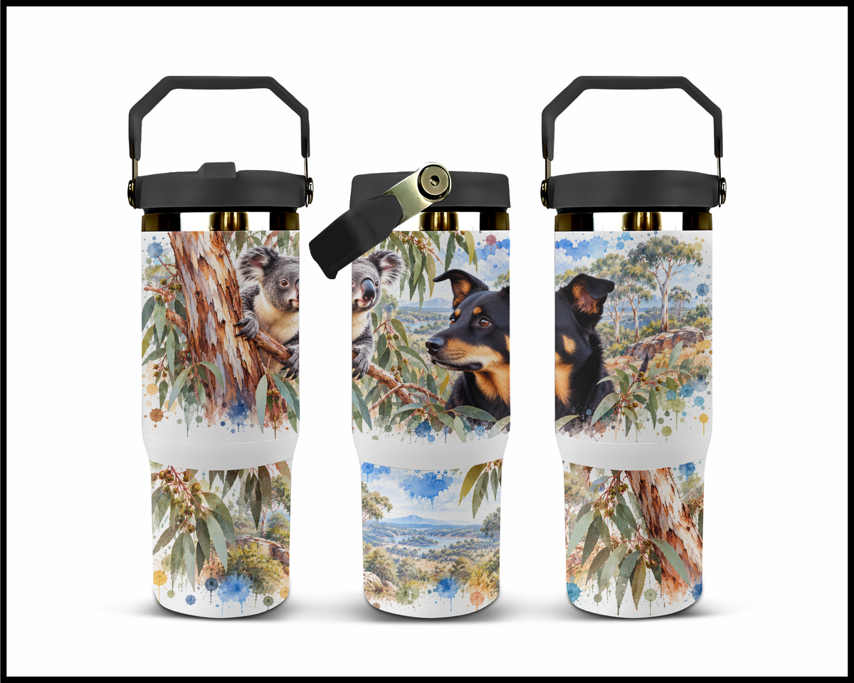 The Aussie Mates Stainless Steel Big Guzzler Tumbler (1765)