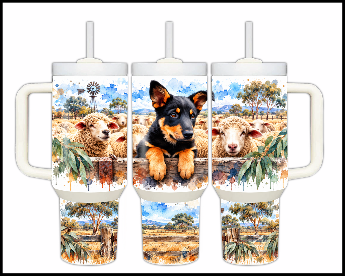The Yard Duty Kelpie Stainless Steel Big Guzzler Tumbler (1769)