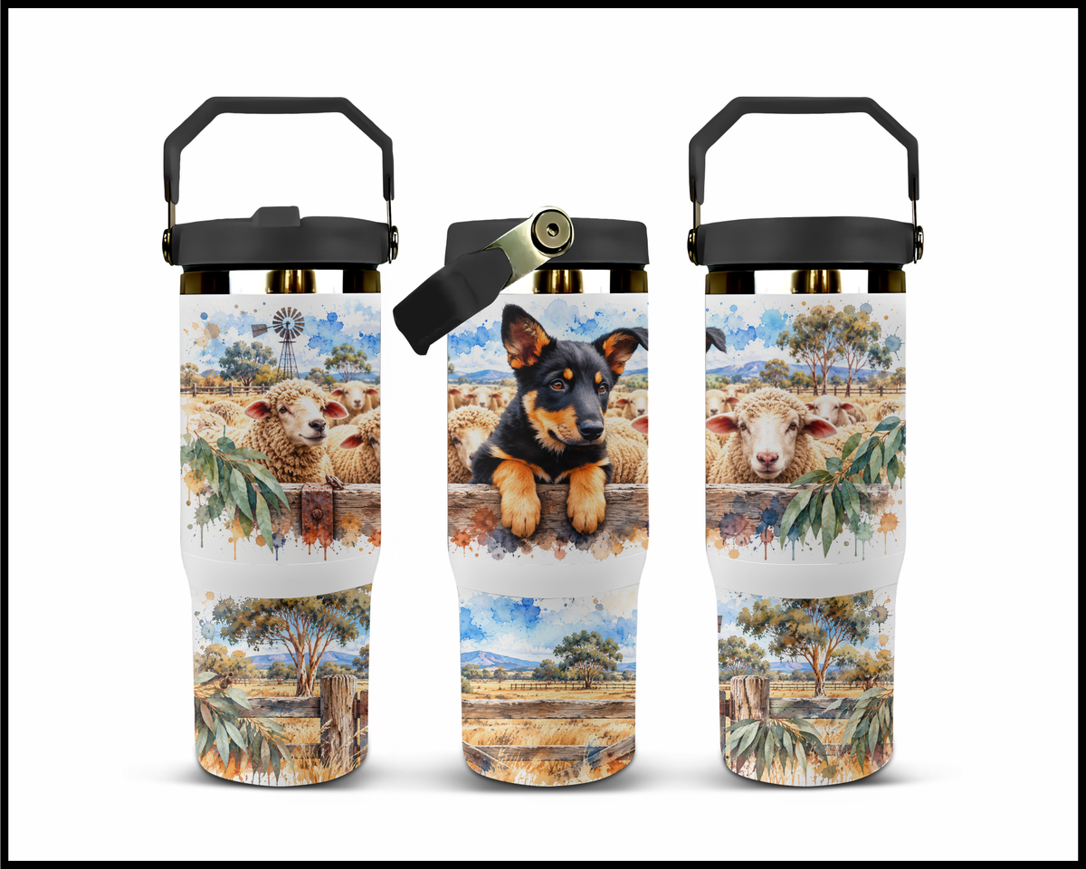 The Yard Duty Kelpie Stainless Steel Big Guzzler Tumbler (1769)