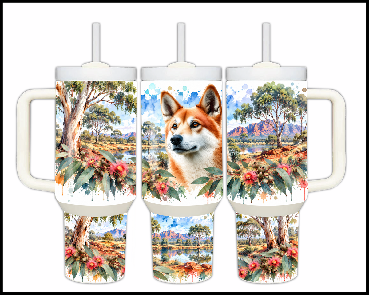 The Down Under Desert Dingo Stainless Steel Big Guzzler Tumbler (1775)