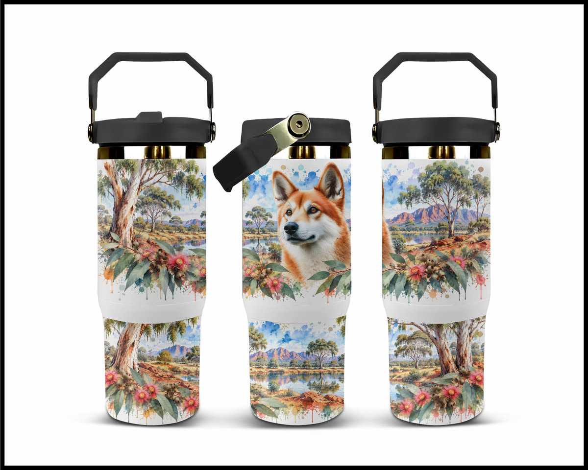 The Down Under Desert Dingo Stainless Steel Big Guzzler Tumbler (1775)