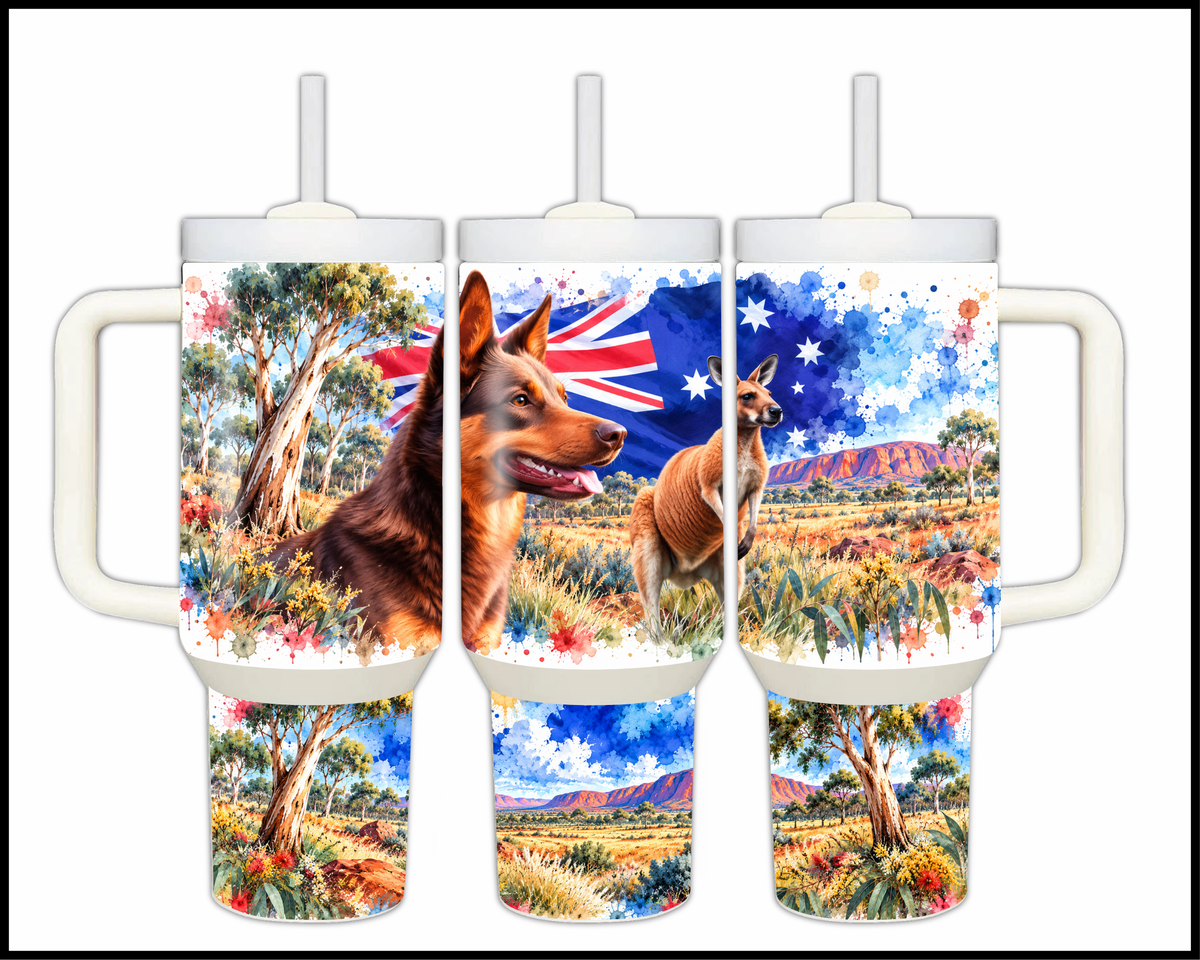 The Outback Mates Stainless Steel Big Guzzler Tumbler (1776)