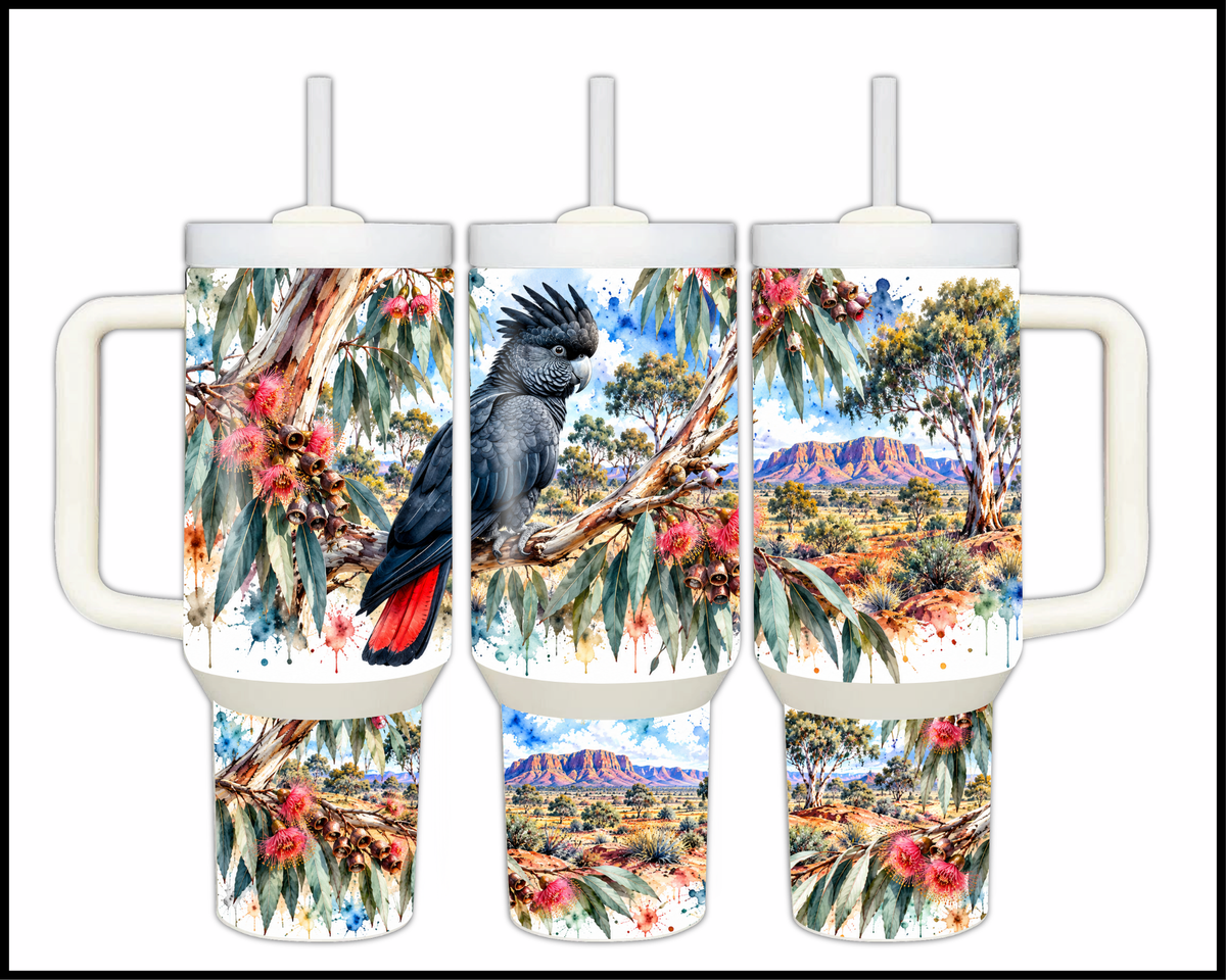 The Crimson Tail Stainless Steel Big Guzzler Tumbler (1778)