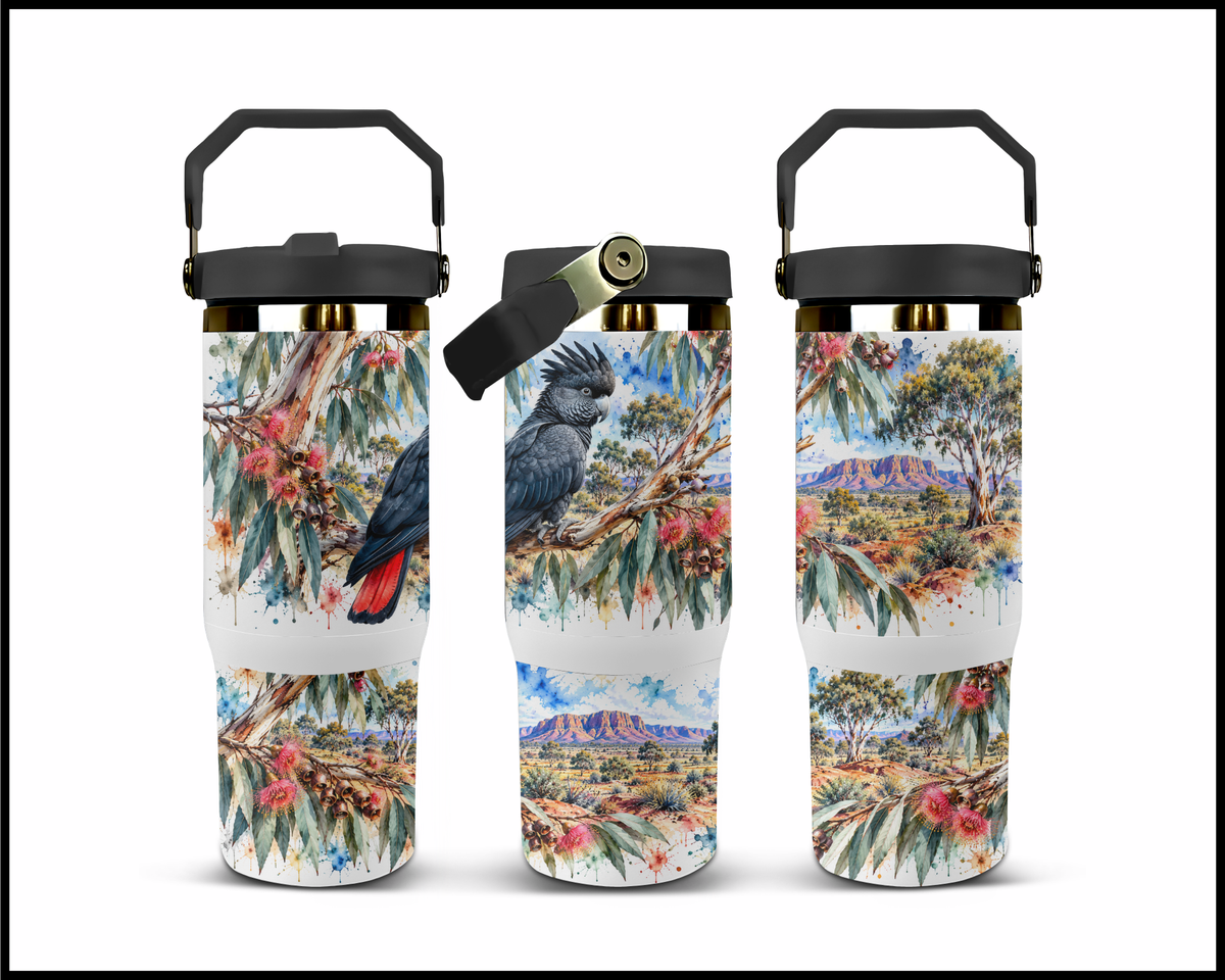 The Crimson Tail Stainless Steel Big Guzzler Tumbler (1778)