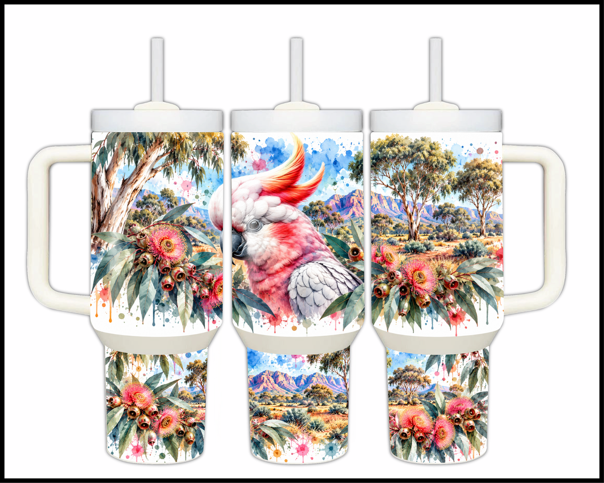 The Aussie Crested Stainless Steel Big Guzzler Tumbler (1779)