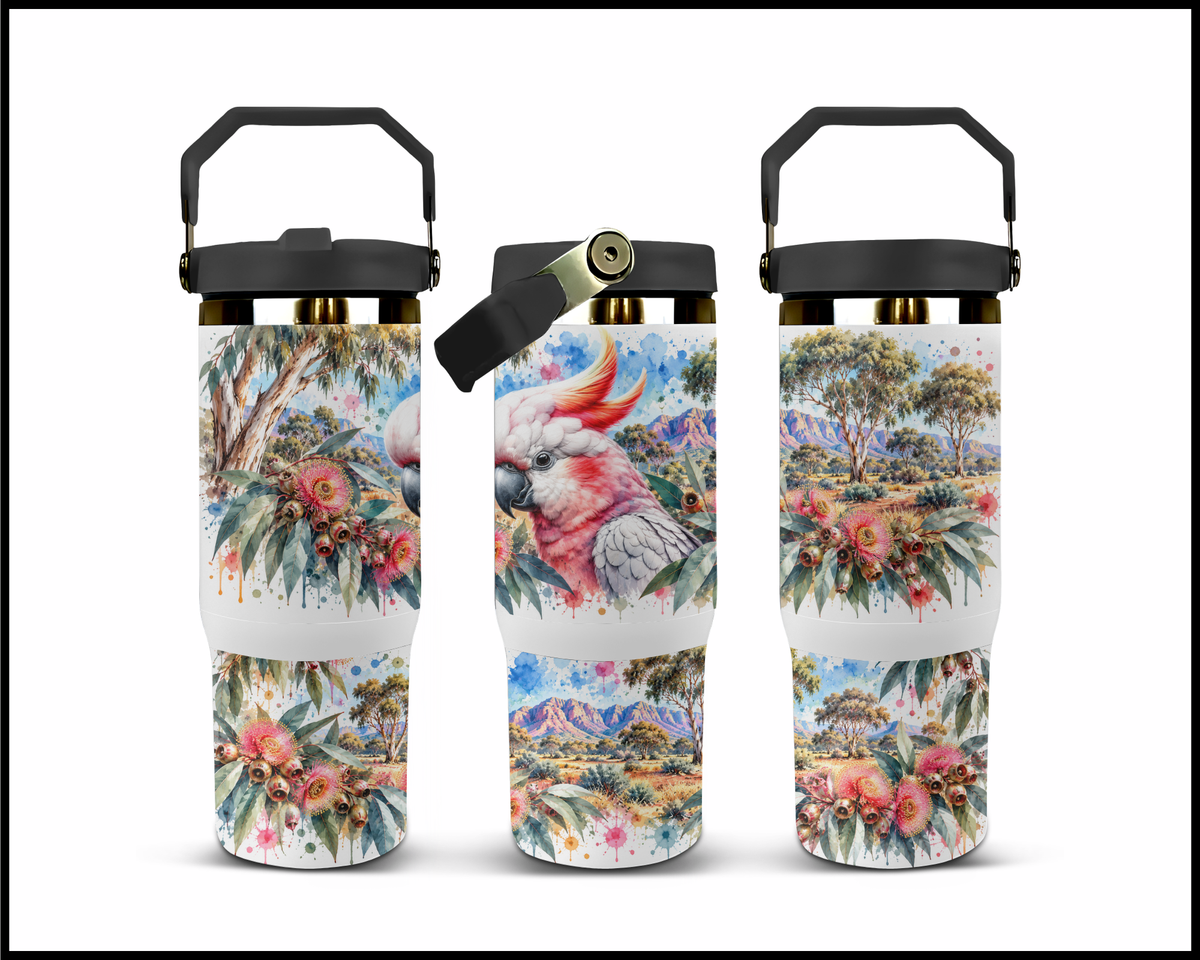 The Aussie Crested Stainless Steel Big Guzzler Tumbler (1779)