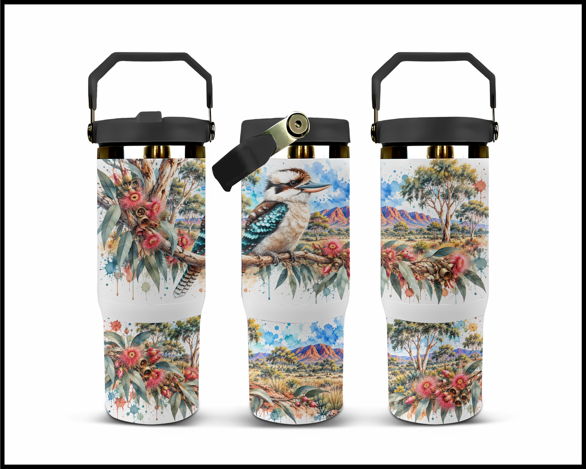 The Laughing Kookaburra Stainless Steel Big Guzzler Tumbler (1781)