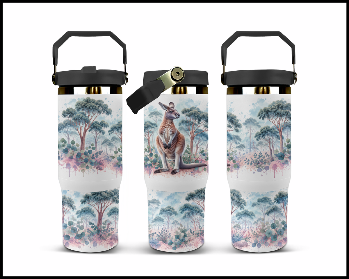 The Big Red Stainless Steel Big Guzzler Tumbler (1784)