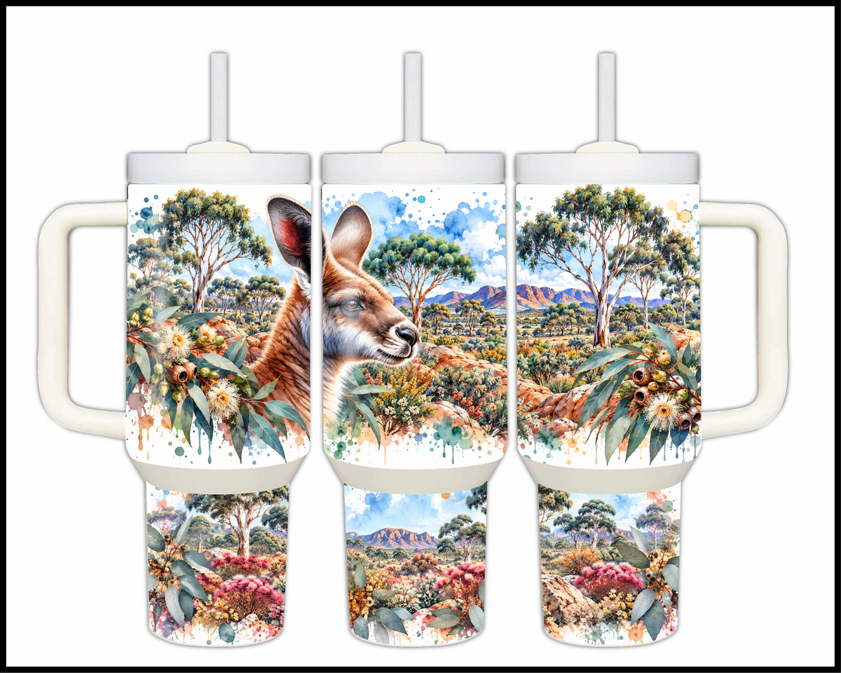 The Aussie Bounder Stainless Steel Big Guzzler Tumbler (1787)