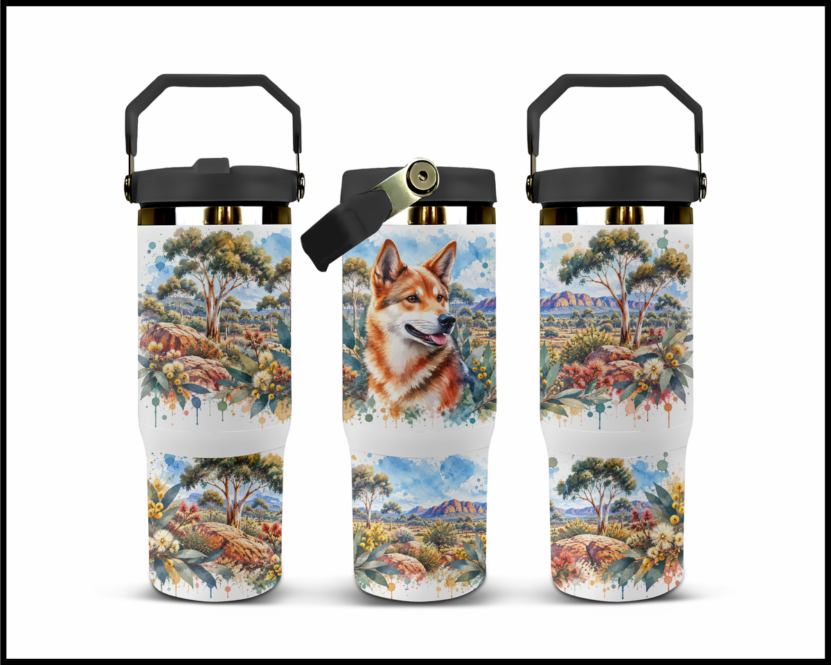 The Down Under Desert Dingo Stainless Steel Big Guzzler Tumbler (1788)