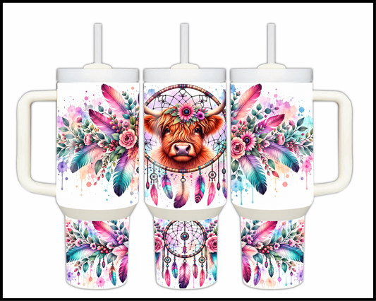 Holy Cow, I'm Peaceful Stainless Steel Big Guzzler Tumbler (1792)