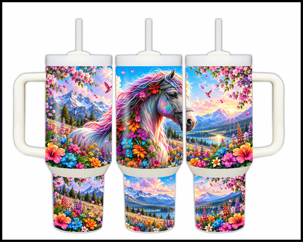 Technicolor Trotter Stainless Steel Big Guzzler Tumbler (1795)