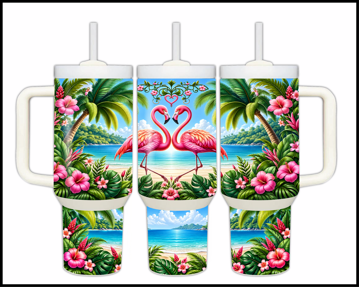 The Flock-tail Hour Stainless Steel Big Guzzler Tumbler (1796)