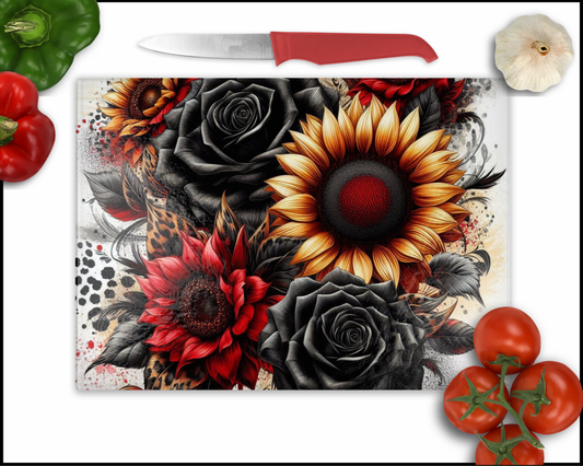 Floral Sublimated Cutting Board (076)