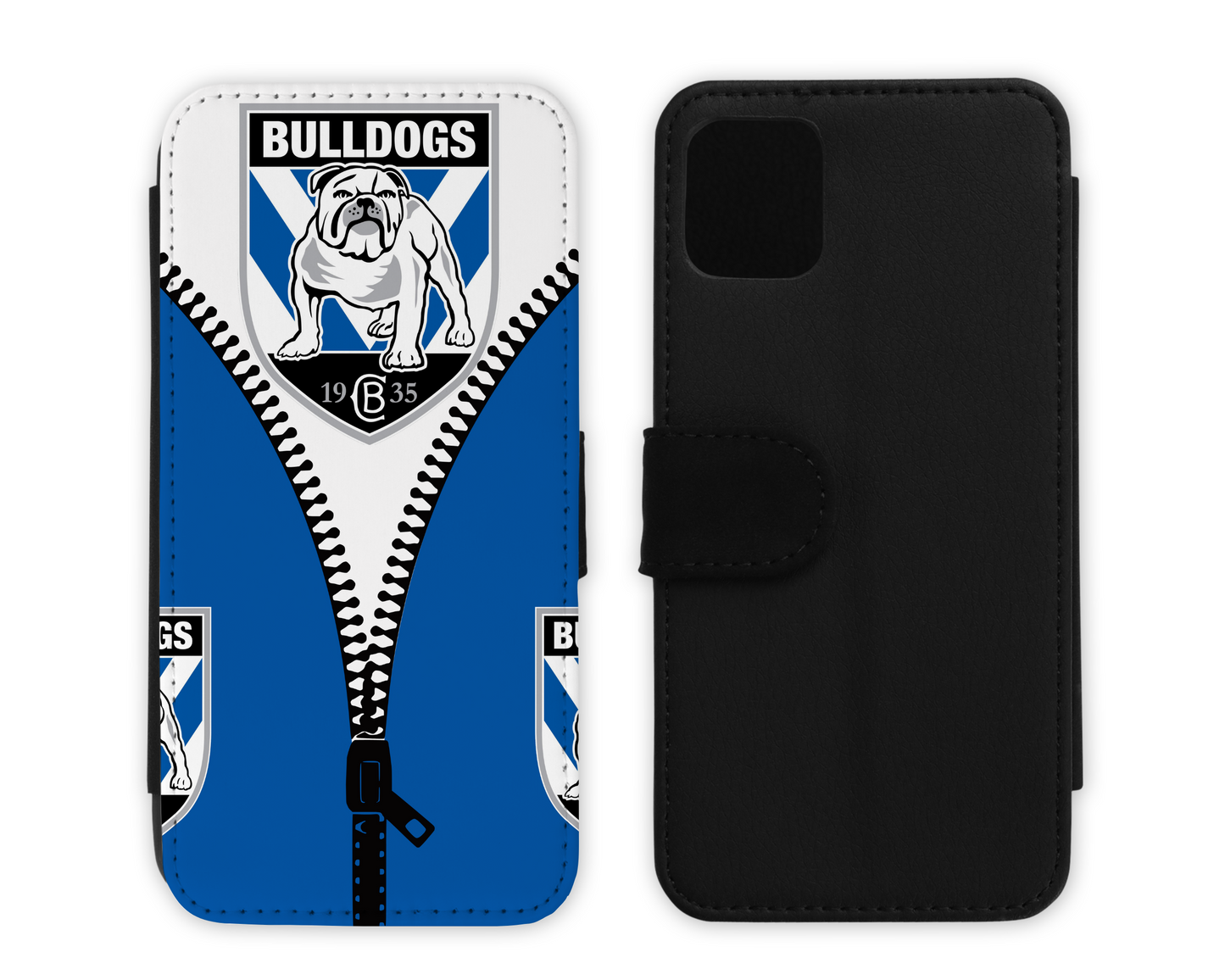 Canterbury Bulldogs Leather Flip Case  (Many Models Available)