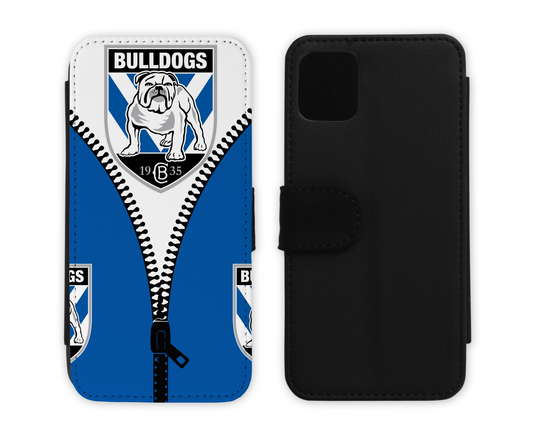 Canterbury Bulldogs Leather Flip Case  (Many Models Available)