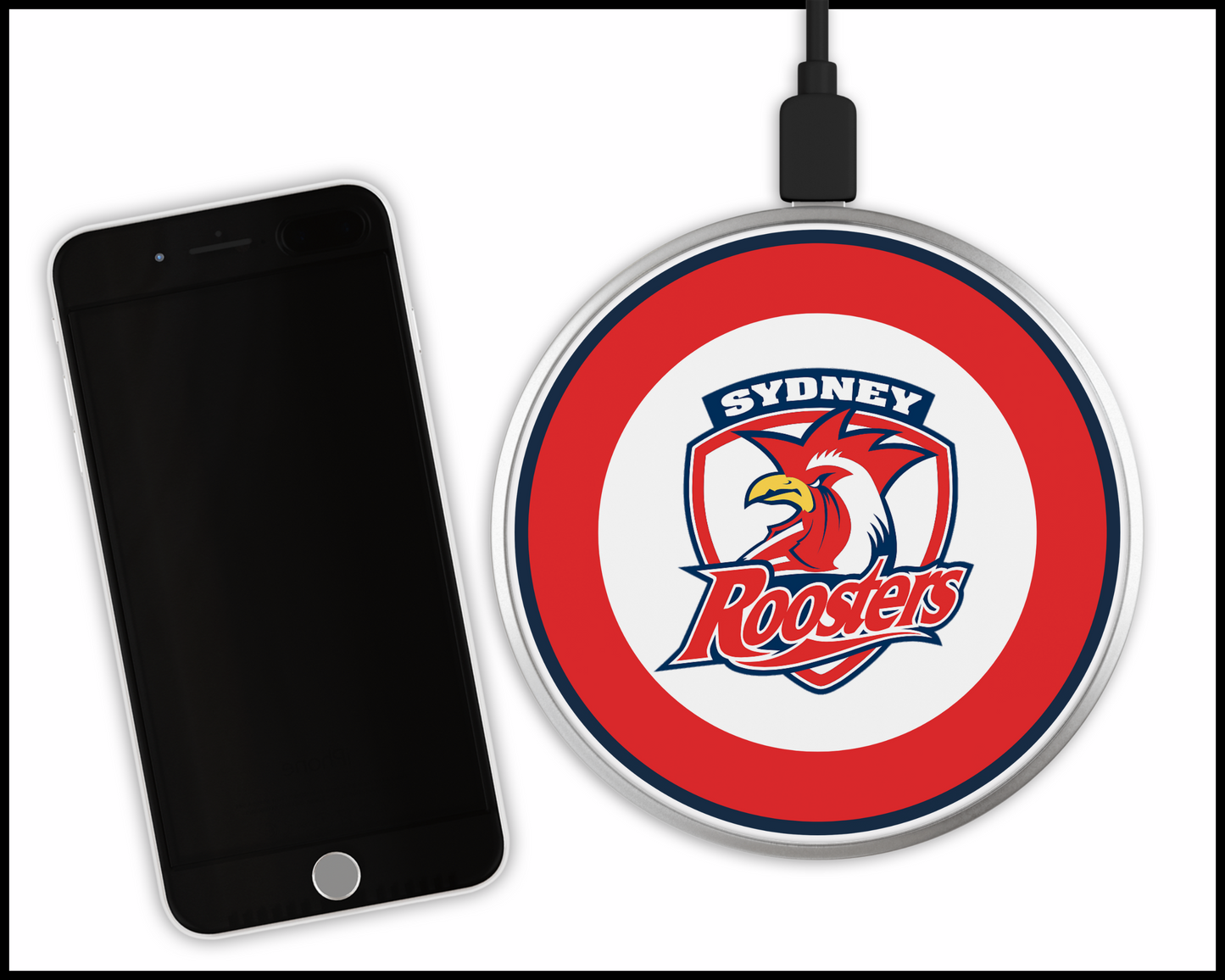 Sydney Roosters Sublimated Wireless Phone Charger