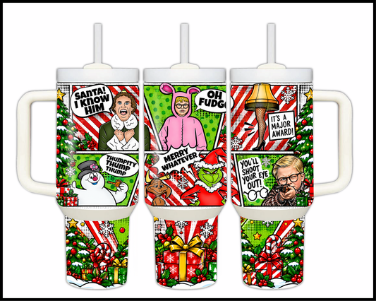 Merry Whatever Stainless Steel Big Guzzler Tumbler (1808)