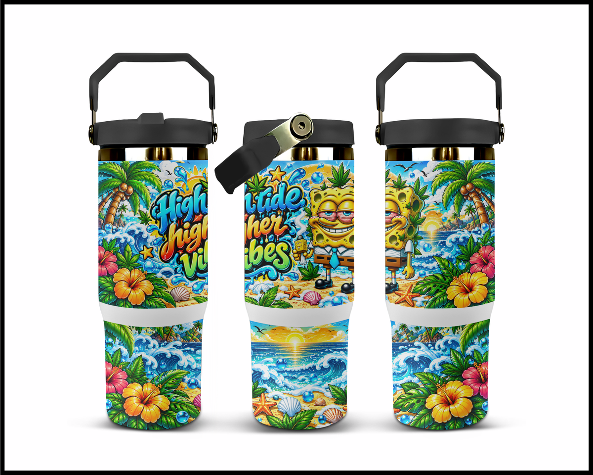High Tide Higher Vibes Stainless Steel Big Guzzler Tumbler (1861)