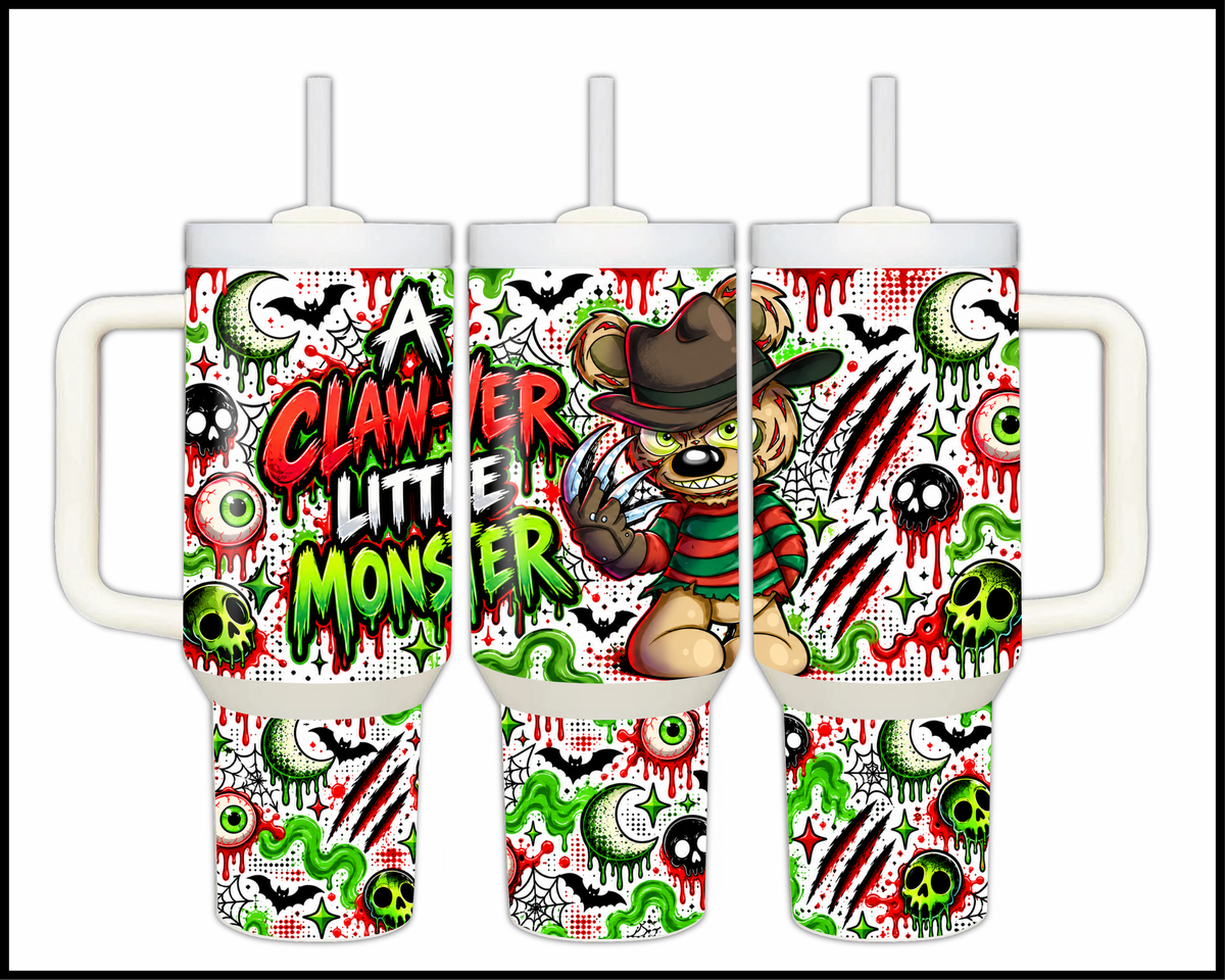 Claw-ver Little Monster Stainless Steel Big Guzzler Tumbler (1864)