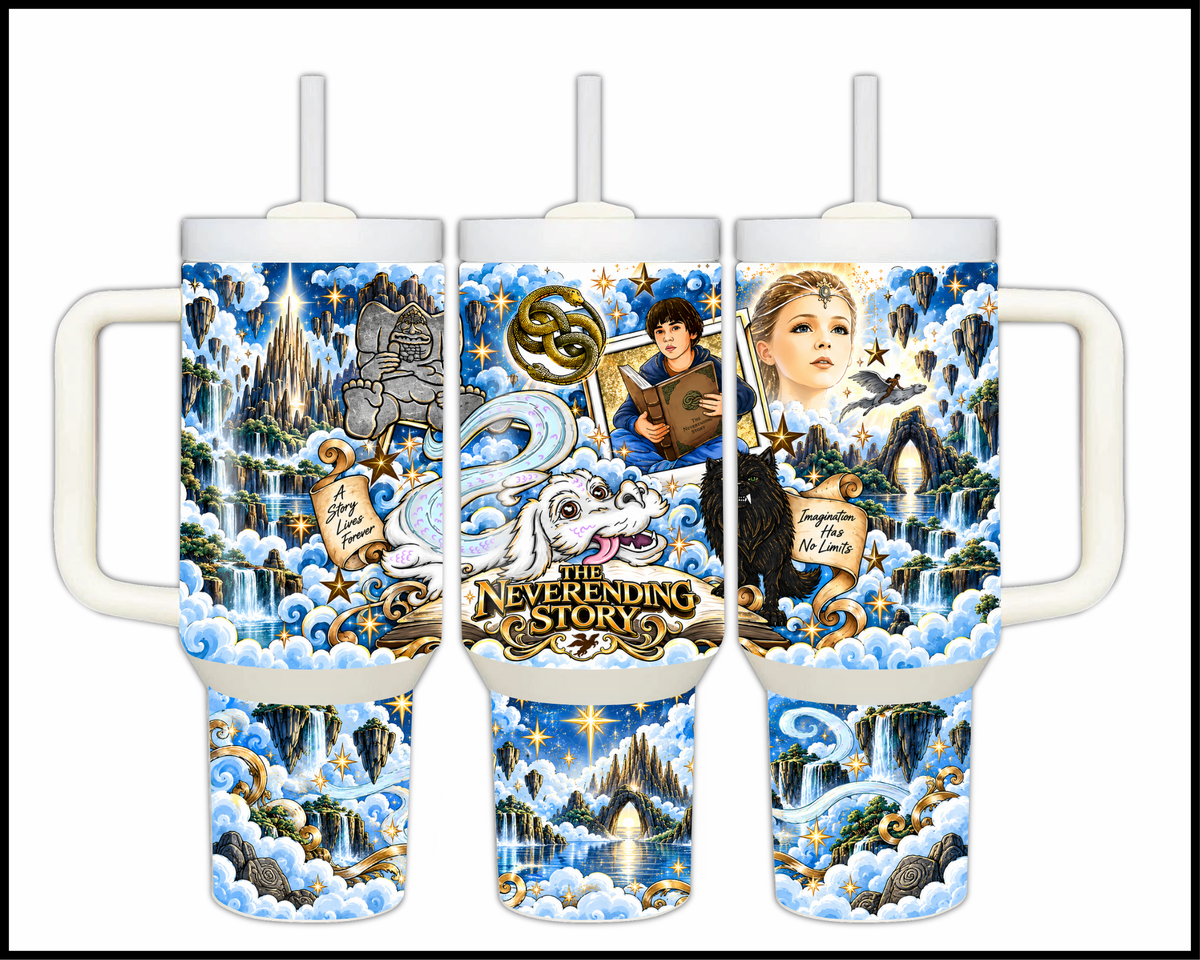 Never Ending Story Inspired Stainless Steel Big Guzzler Tumbler (1869)