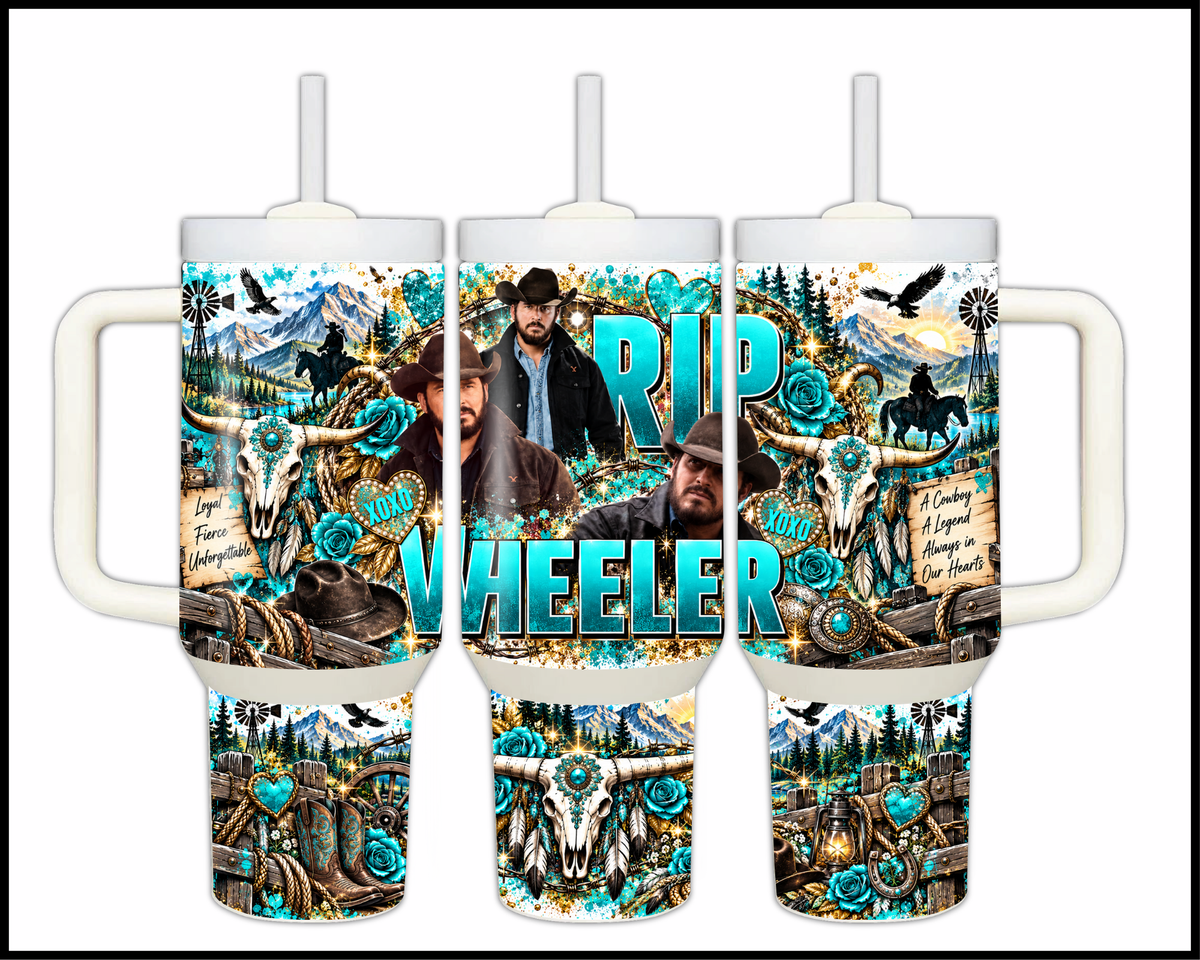 Rip Wheeler Inspired Stainless Steel Big Guzzler Tumbler (1870)