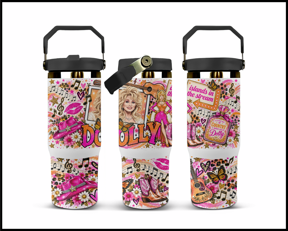 Dolly Parton Inspired Stainless Steel Big Guzzler Tumbler (1874)
