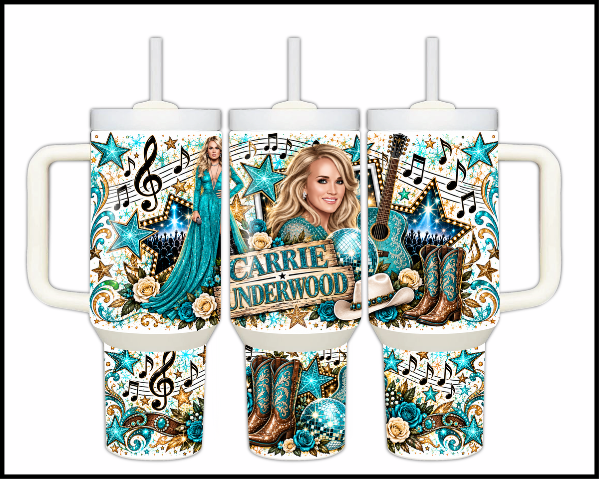 Carrie Underwood Inspired Stainless Steel Big Guzzler Tumbler (1879)