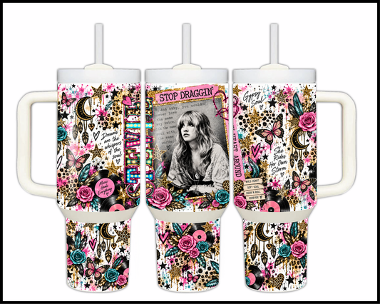 Stevie Nicks Inspired Stainless Steel Big Guzzler Tumbler (1881)