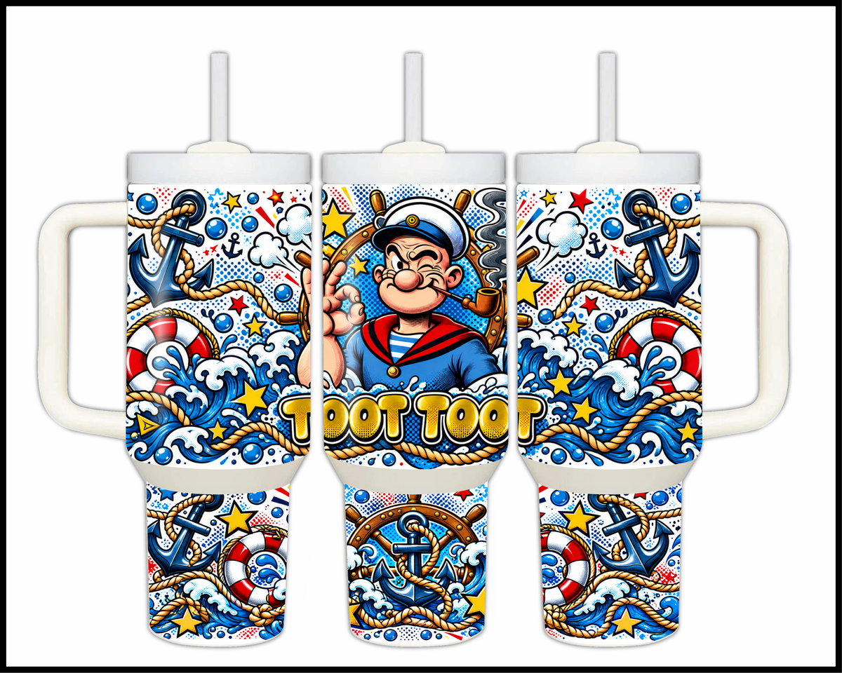 Popeye Stainless Steel Big Guzzler Tumbler (1888)