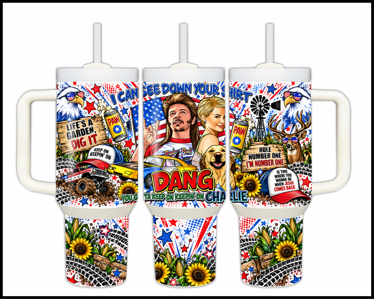 Joe Dirt Inspired Stainless Steel Big Guzzler Tumbler (1891)