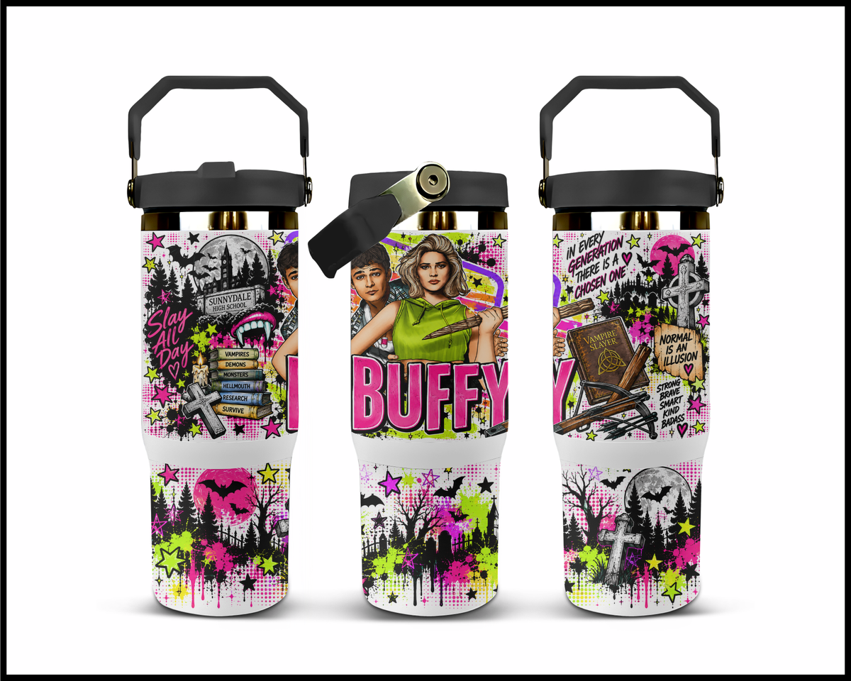 Buffy Inspired Stainless Steel Big Guzzler Tumbler (1892)