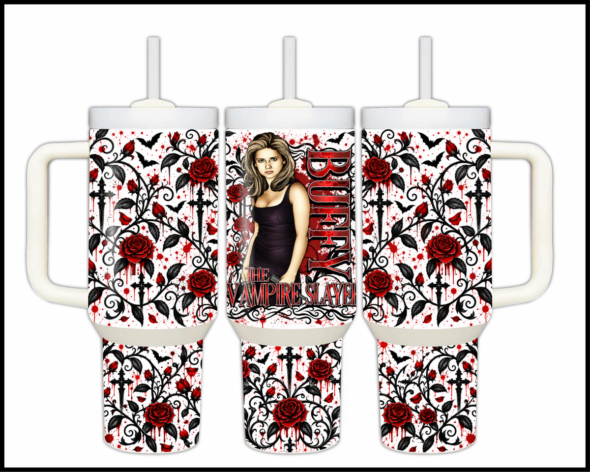 Buffy Inspired Stainless Steel Big Guzzler Tumbler (1896)