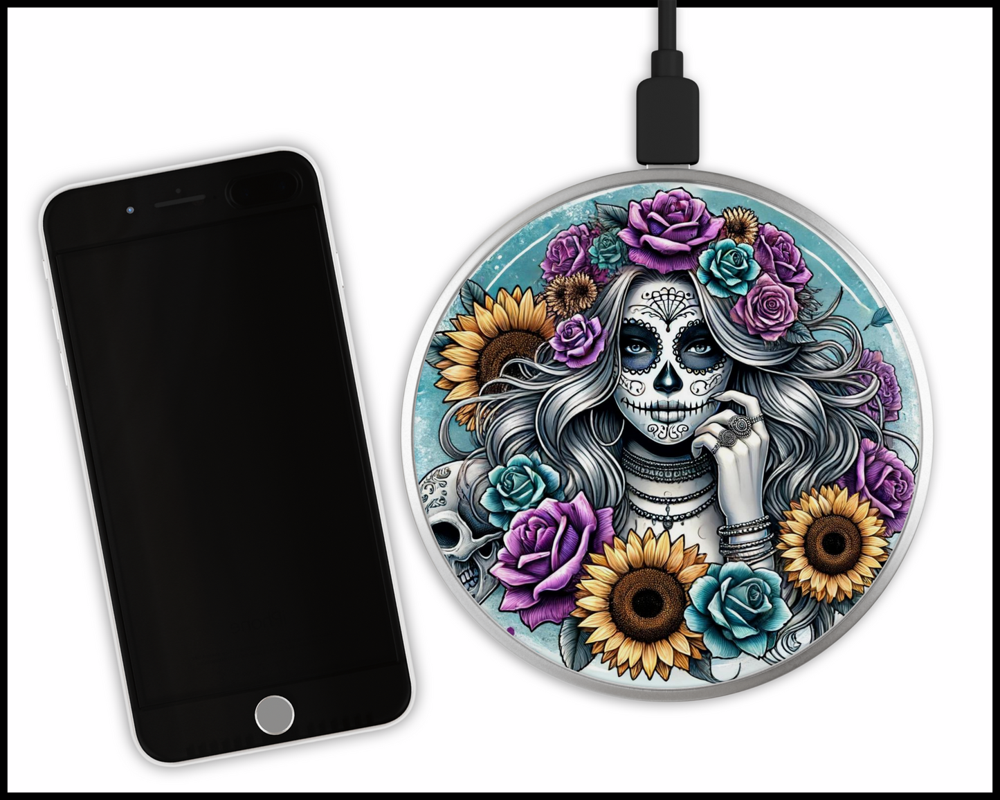 Mandala Woman Sublimated Wireless Phone Charger (268)