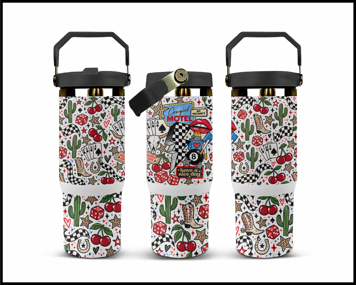 Cowgirl Motel Stainless Steel Big Guzzler Tumbler (1900)
