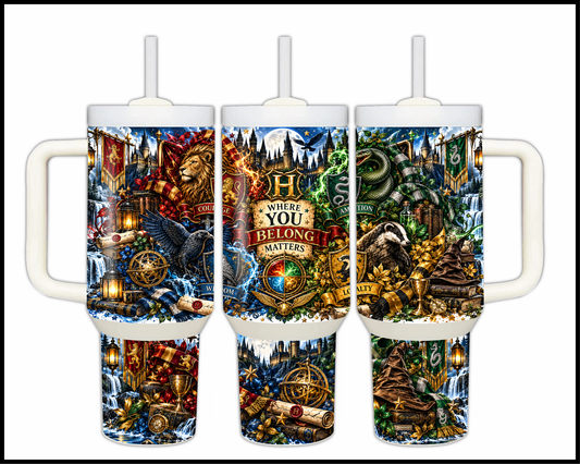 Where You Belong Matters Stainless Steel Big Guzzler Tumbler (1901)