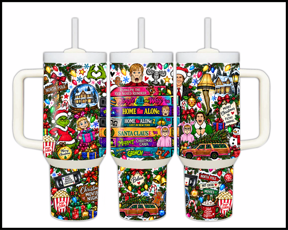 Christmas Eve by VHS Stainless Steel Big Guzzler Tumbler (1902)