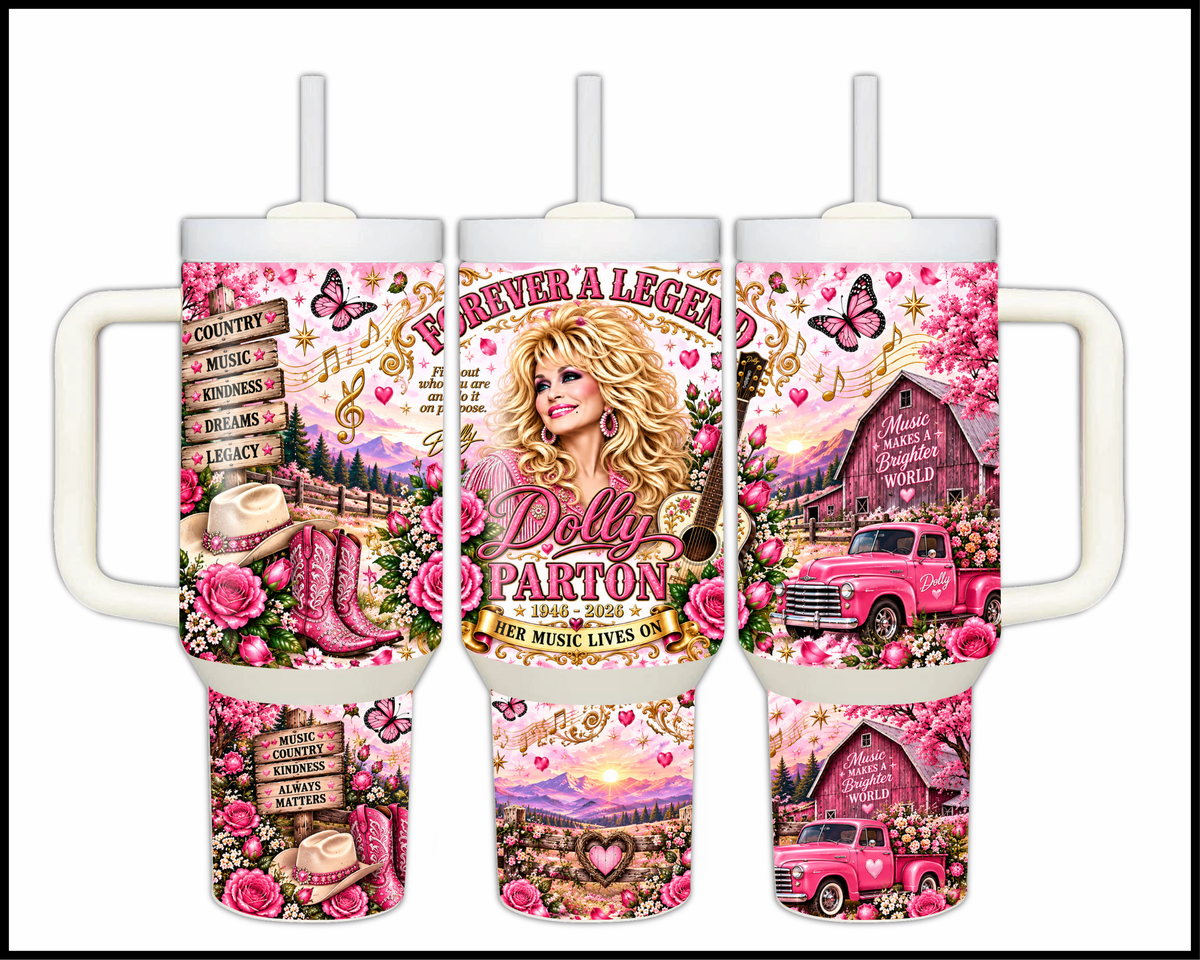 Dolly Parton Inspired Stainless Steel Big Guzzler Tumbler (1903)