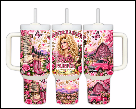 Dolly Parton Inspired Stainless Steel Big Guzzler Tumbler (1903)