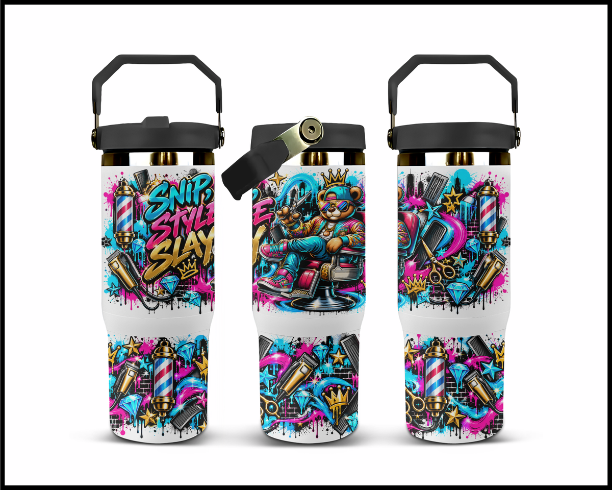Snip Style Slay Stainless Steel Big Guzzler Tumbler (1916)