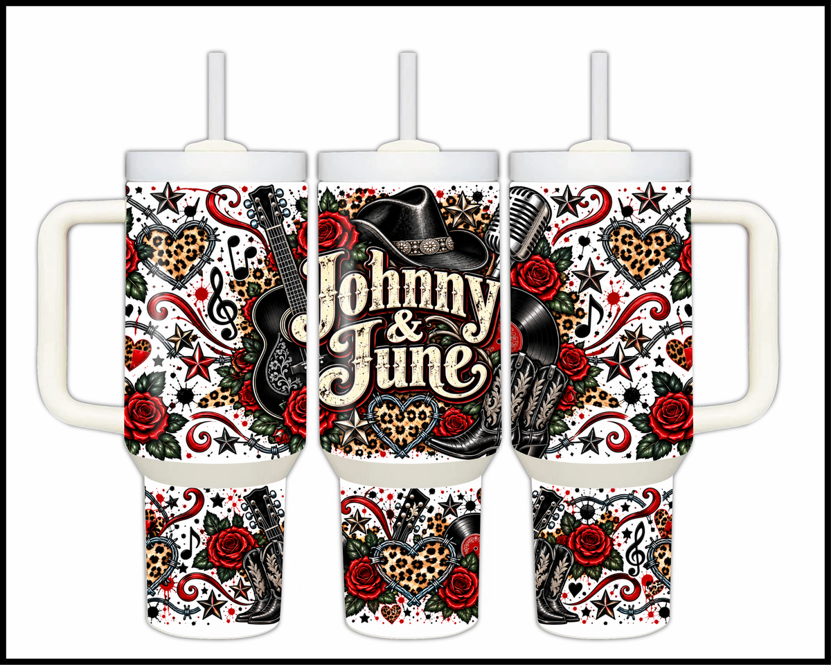 Johnny & June Inspired Stainless Steel Big Guzzler Tumbler (1927)