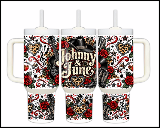 Johnny & June Inspired Stainless Steel Big Guzzler Tumbler (1927)