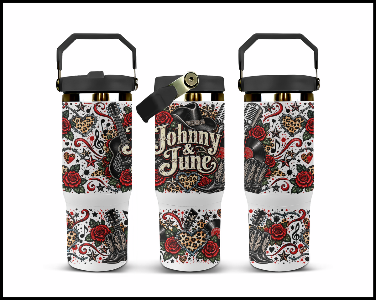 Johnny & June Inspired Stainless Steel Big Guzzler Tumbler (1927)